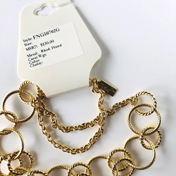 Gold Statement Necklace - Picture 5 of 5